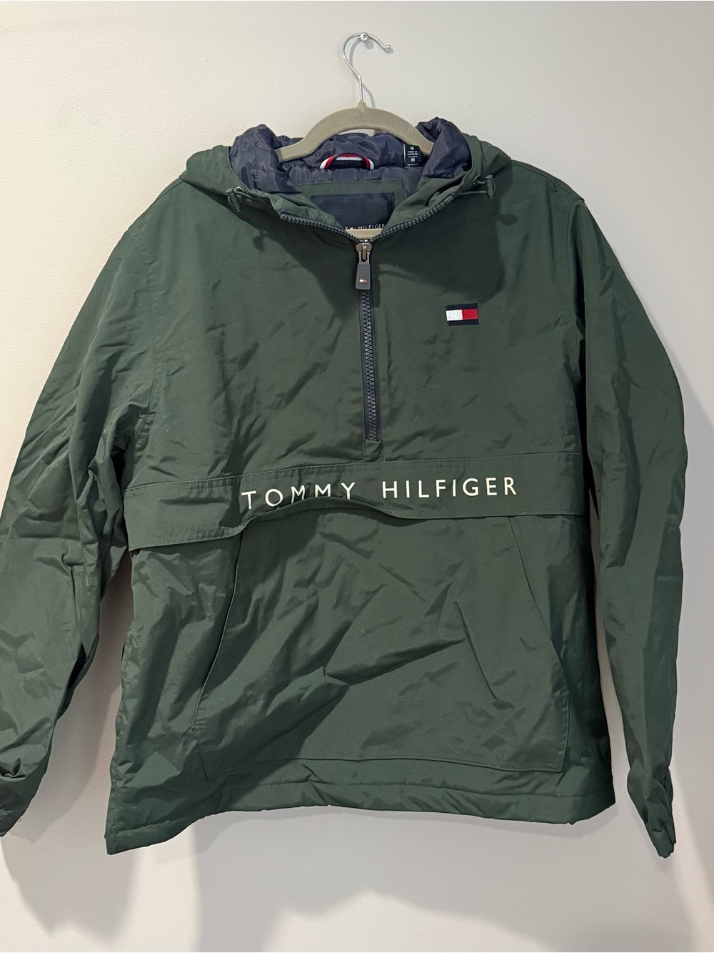 Men’s Tommy Hilfiger Green Anorak Pullover Jacket
